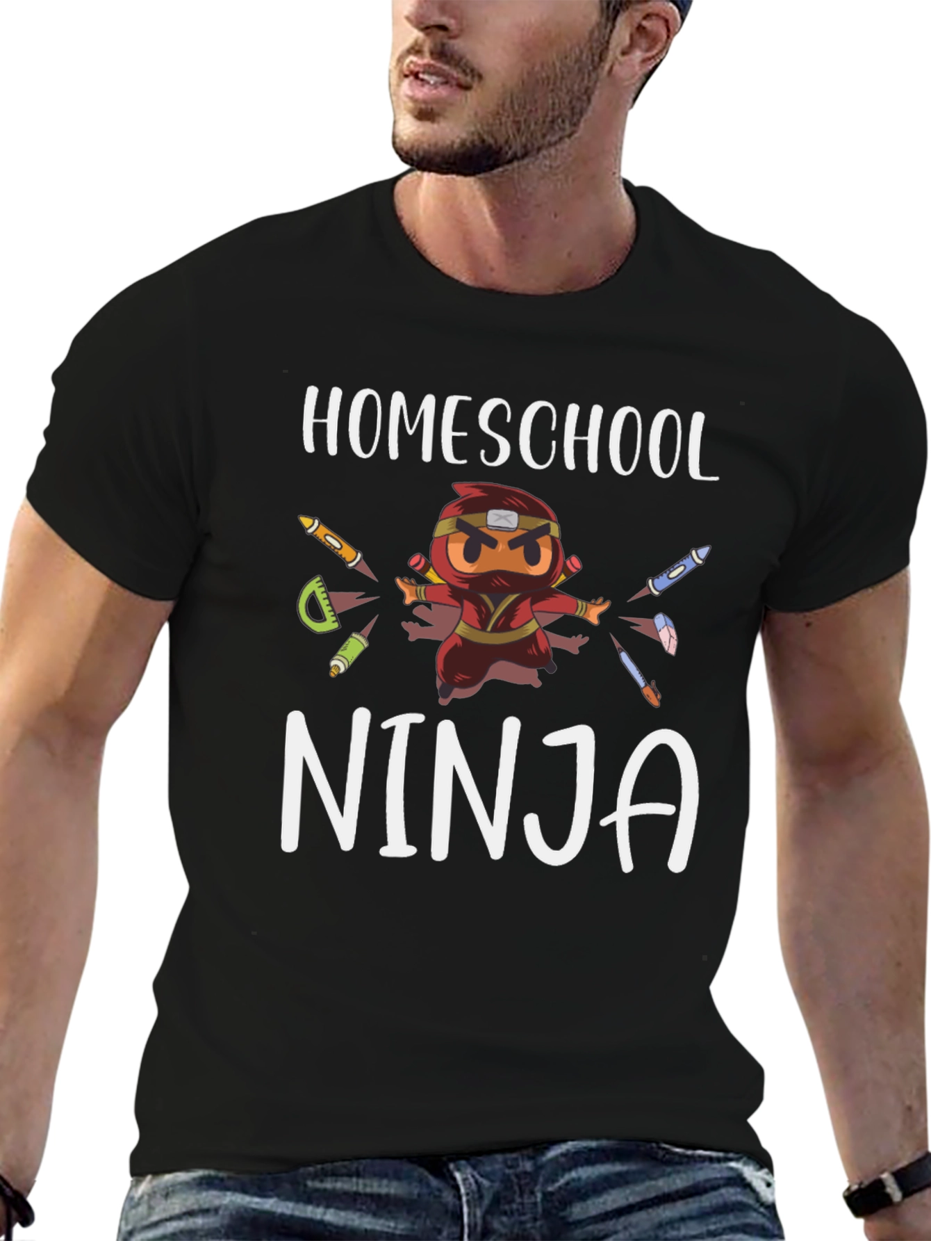 Homeschool Ninja T-Shirt - Black Graphic Tee