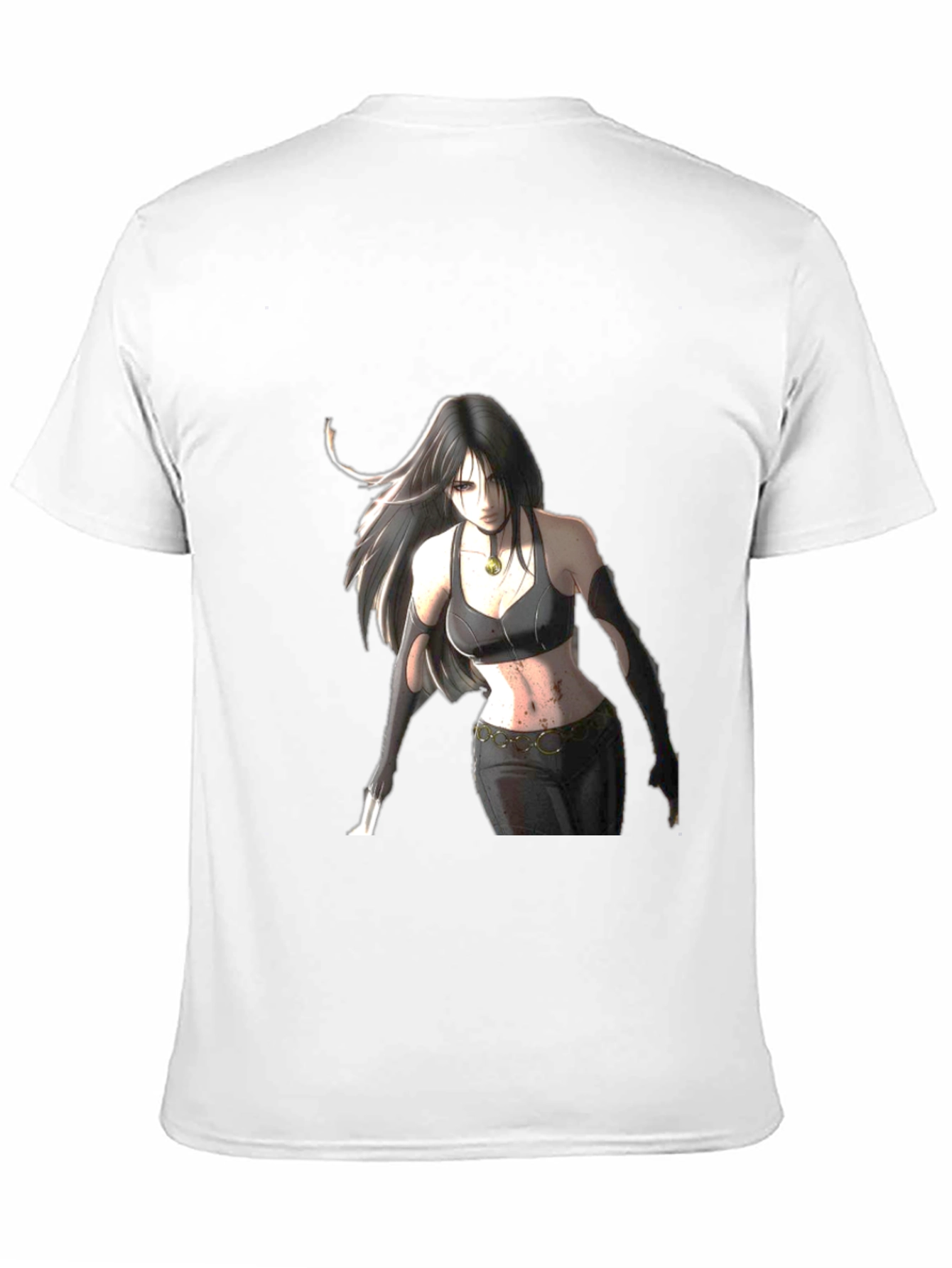 Anime Girl Graphic Black T-Shirt