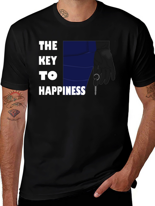 The Key to Happiness Graphic Tee