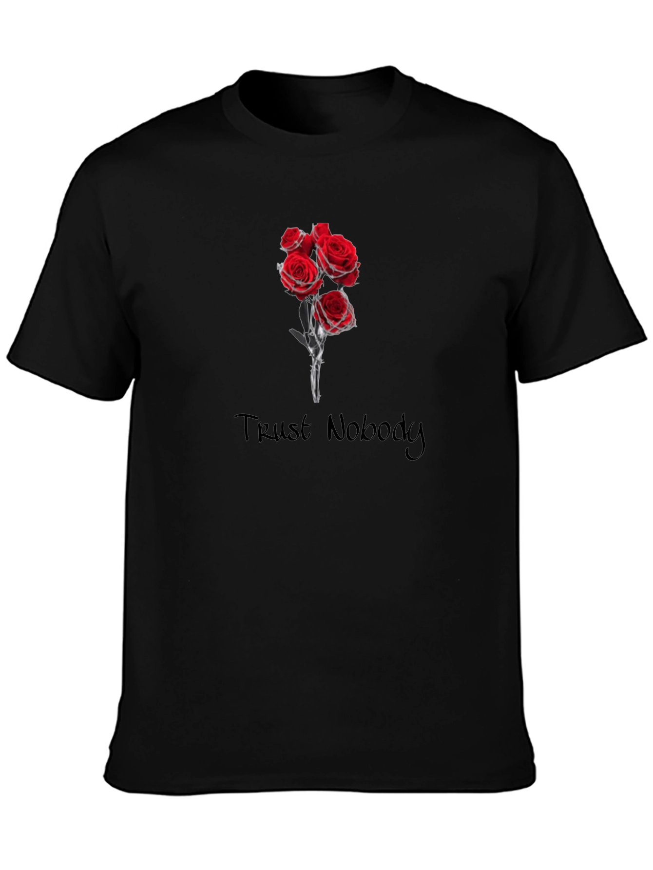 Trust Nobody Roses Graphic Tee