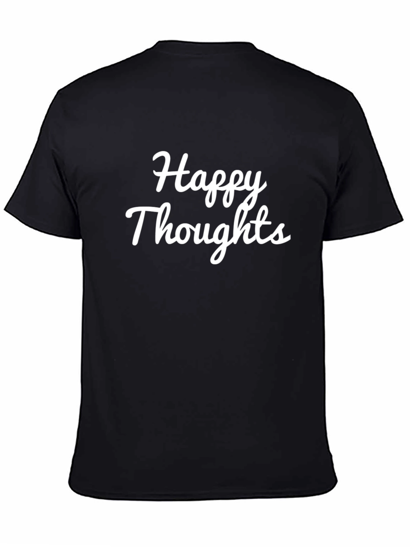 Happy Thoughts Black Graphic Tee Shirt