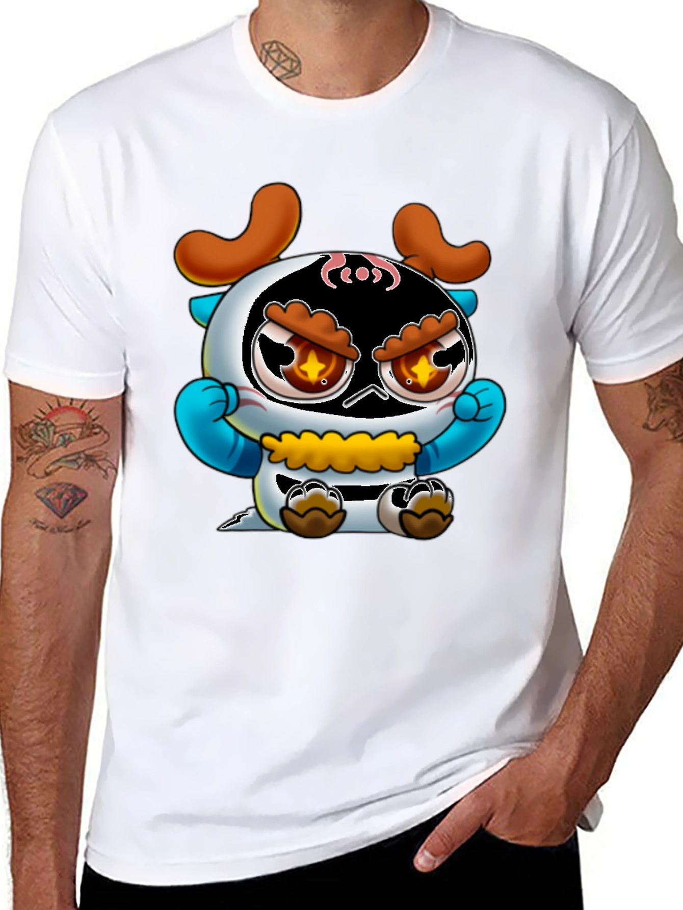 Cartoon Character Graphic T-Shirt