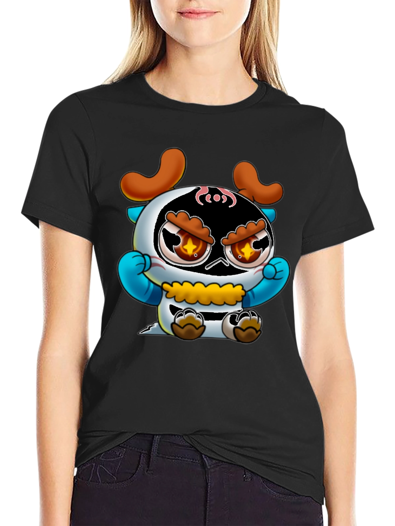 Cartoon Character Graphic T-Shirt