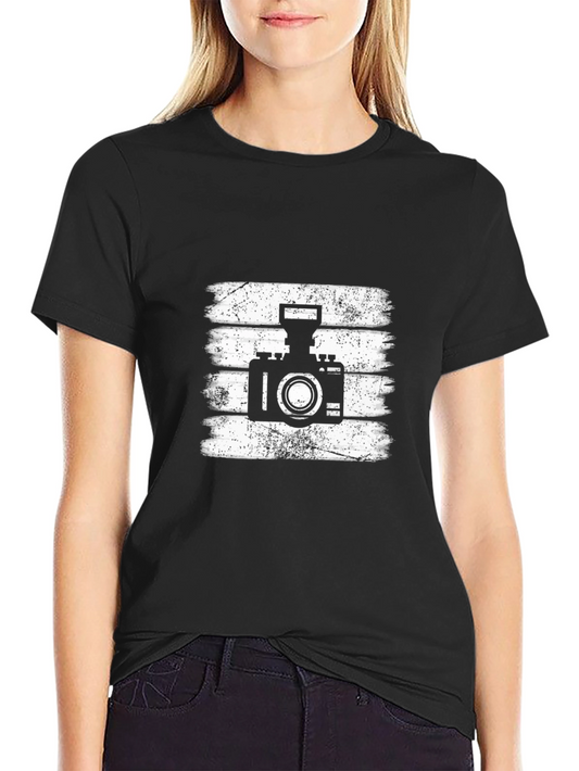 Retro Camera Graphic T-Shirt - Photographer Tee