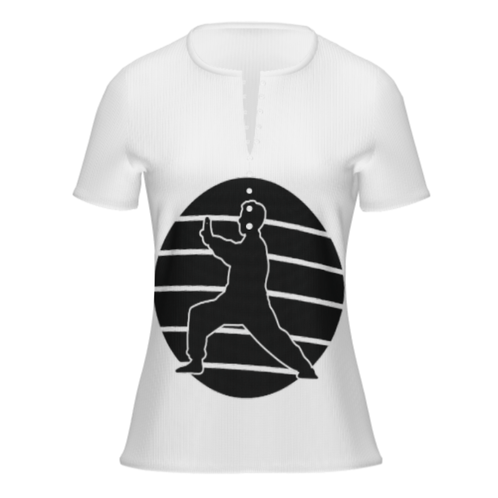 Tai Chi Yin Yang Style Graphic Tee – Minimal Martial Arts Streetwear Shirt for Women(z451)