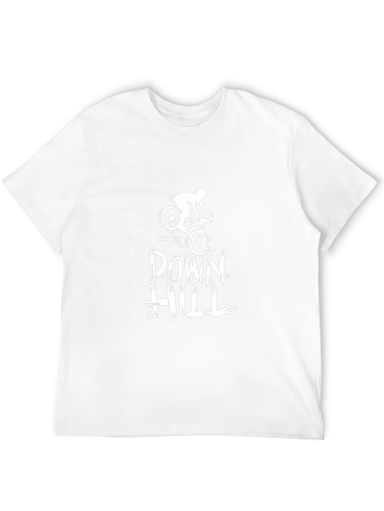 Downhill Biking Black T-Shirt