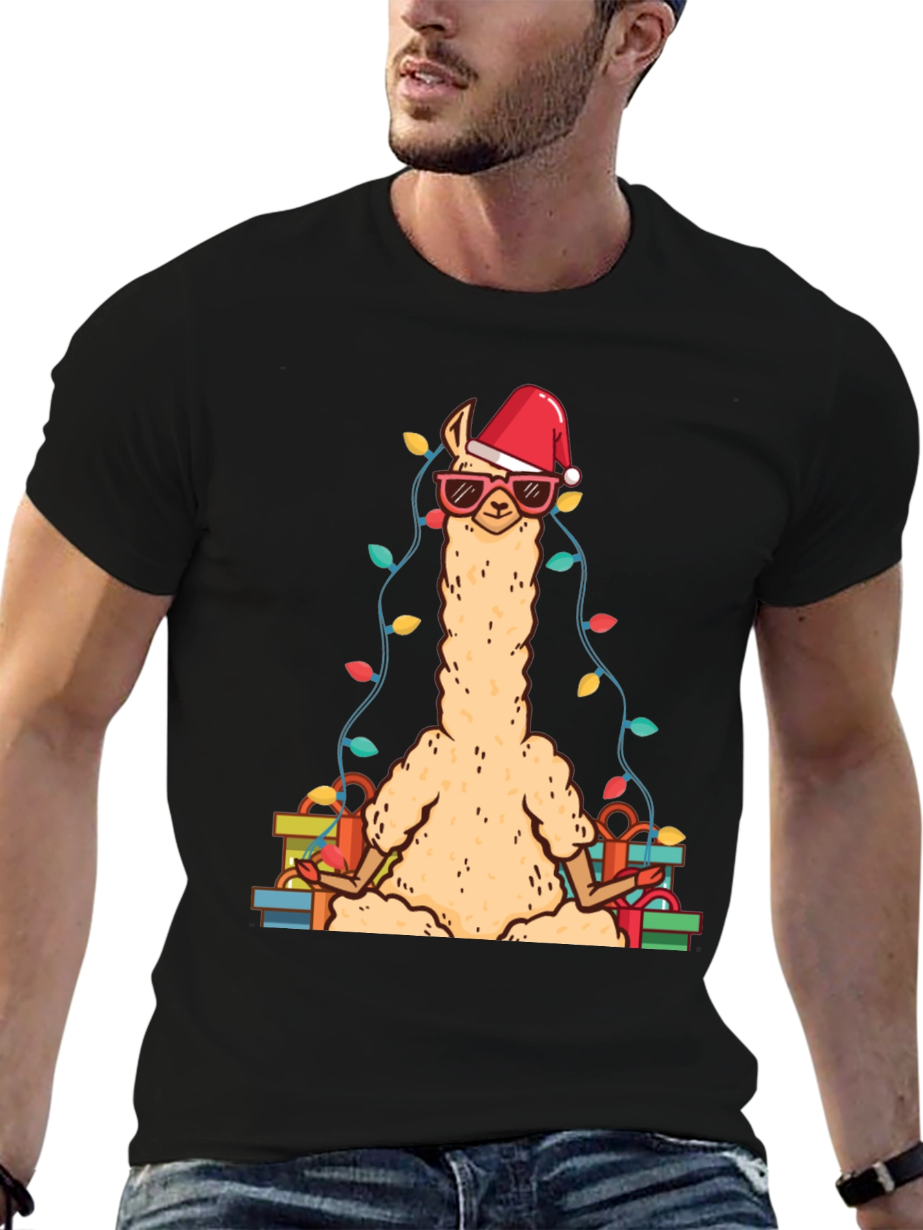 Festive Llama Christmas T-Shirt