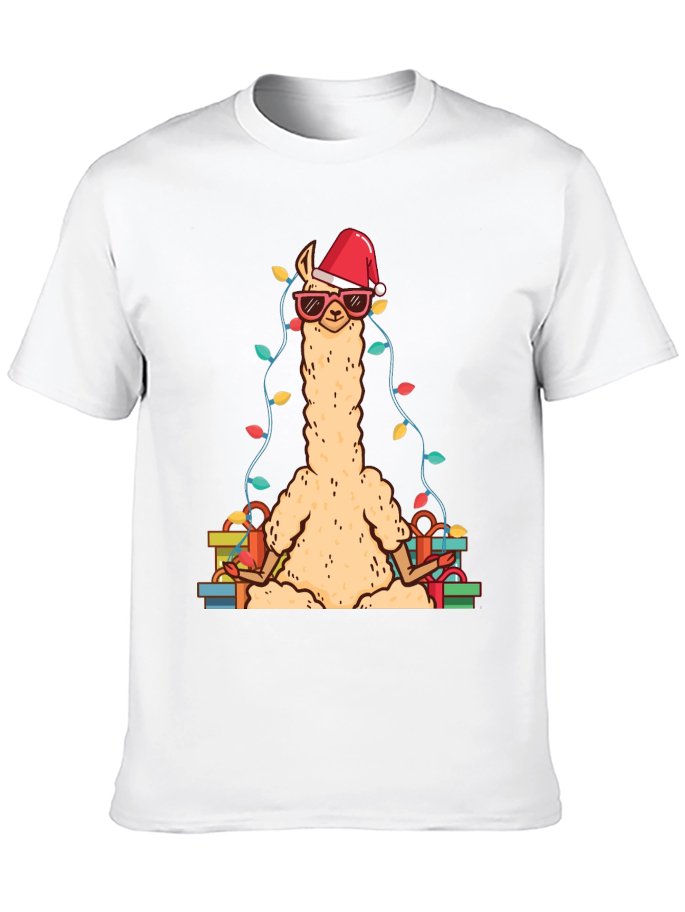 Festive Llama Christmas T-Shirt