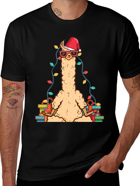 Festive Llama Christmas T-Shirt