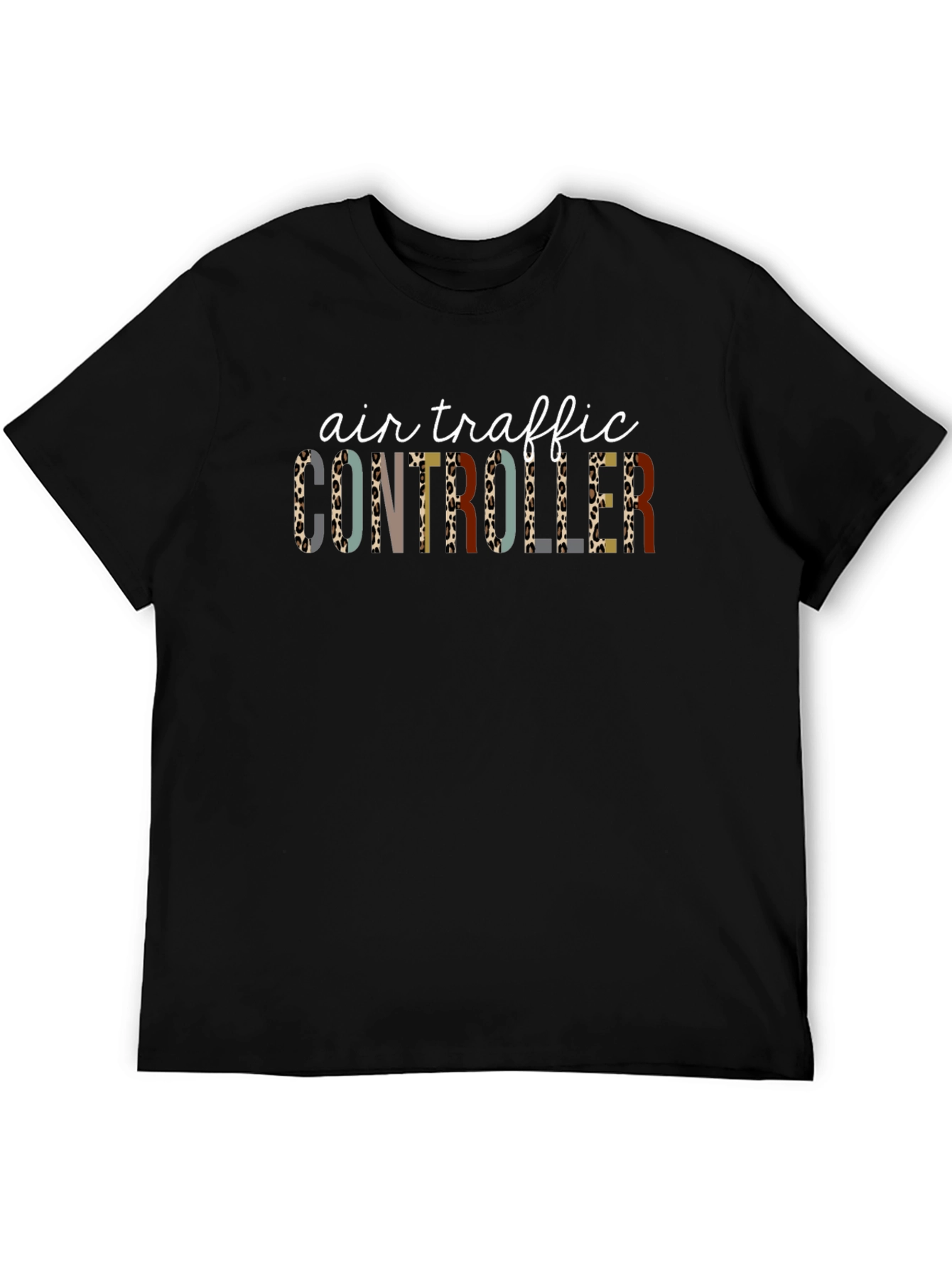 Air Traffic Controller Leopard Print T-Shirt