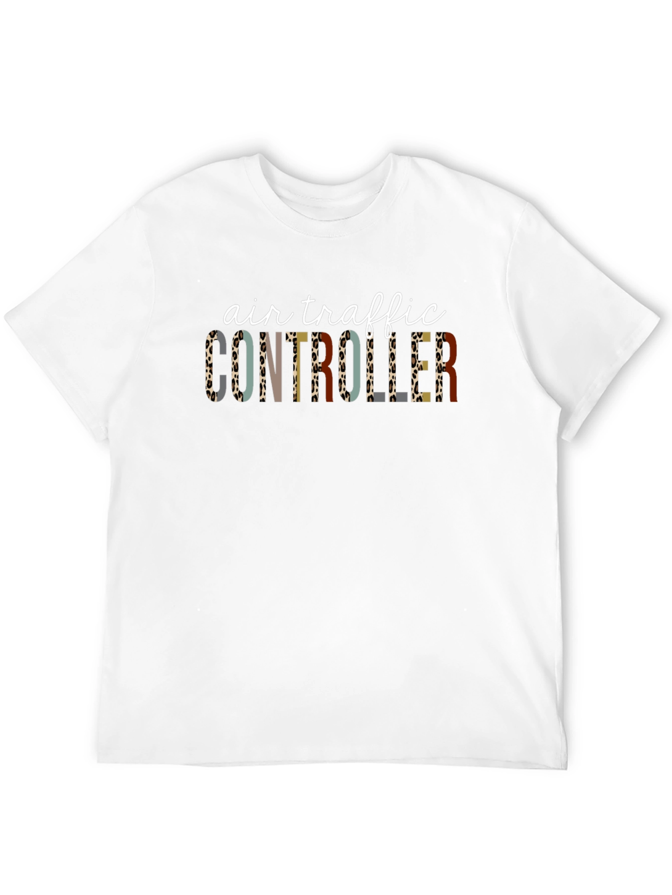 Air Traffic Controller Leopard Print T-Shirt