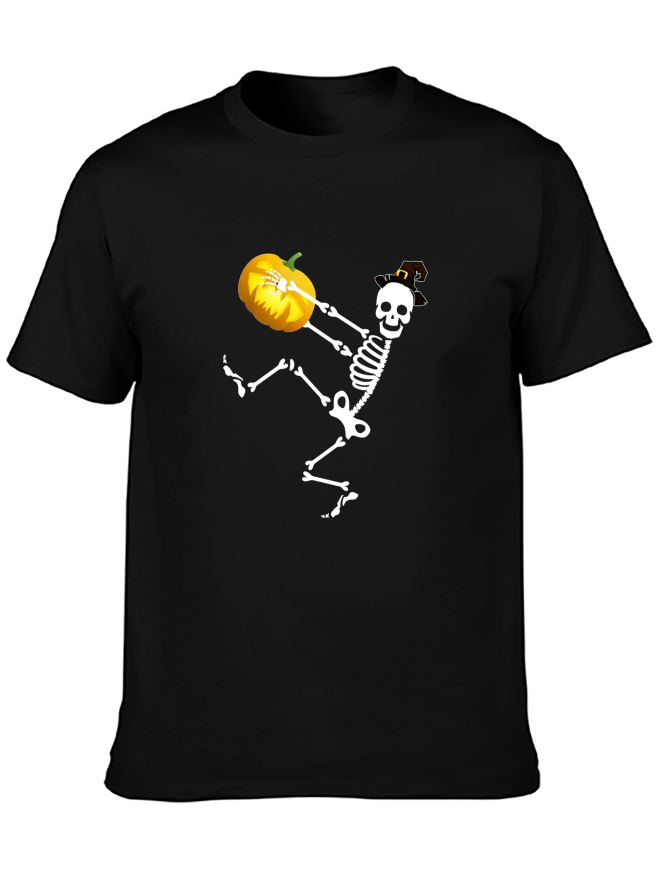 Halloween Skeleton Pumpkin T-Shirt