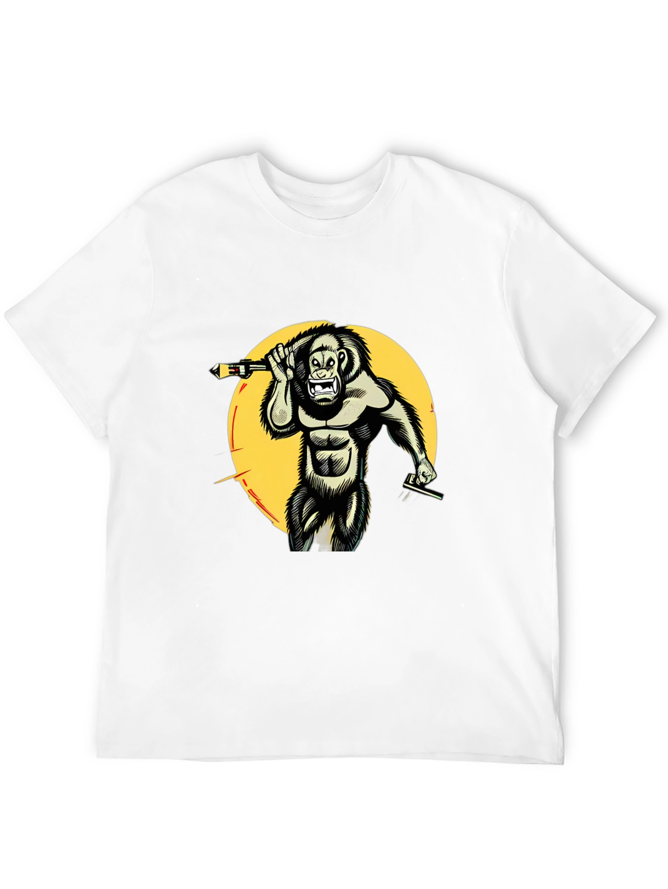 Primal Rage Graphic Tee - Black Gorilla T-Shirt