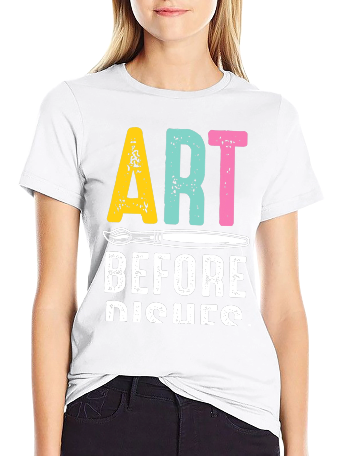 Art Before Dishes Graphic Tee - Artist T-Shirt