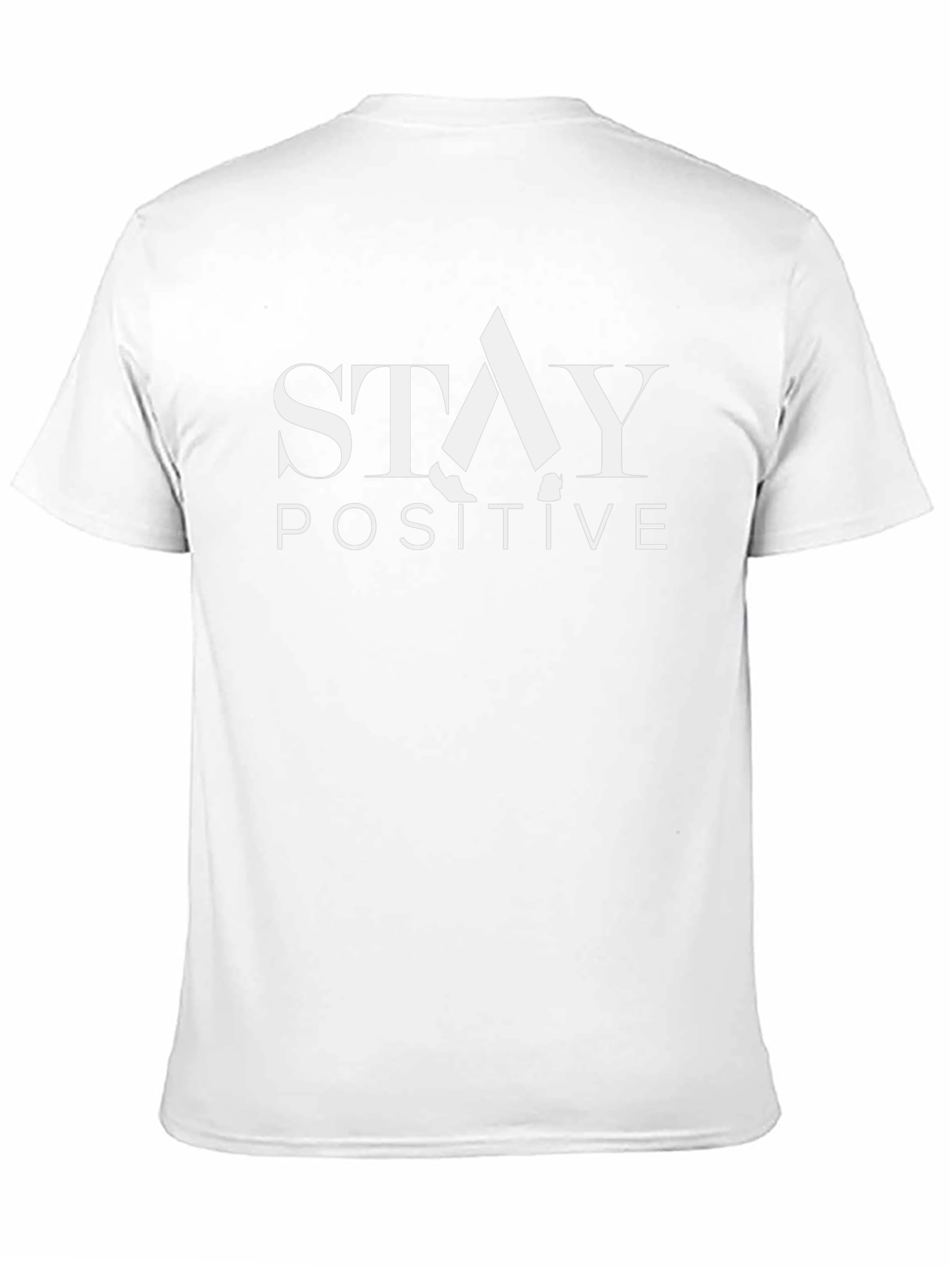Stay Positive Graphic Tee - Black Cotton T-Shirt