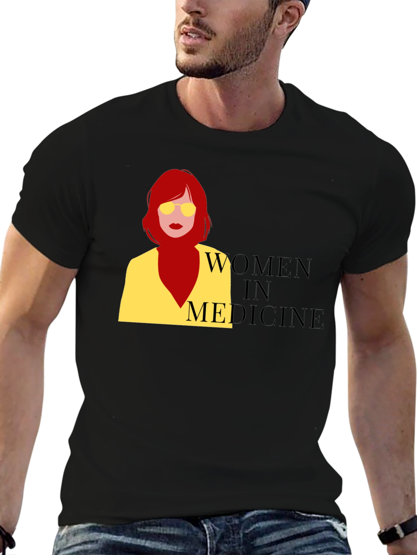 Women in Medicine Graphic Tee - Black