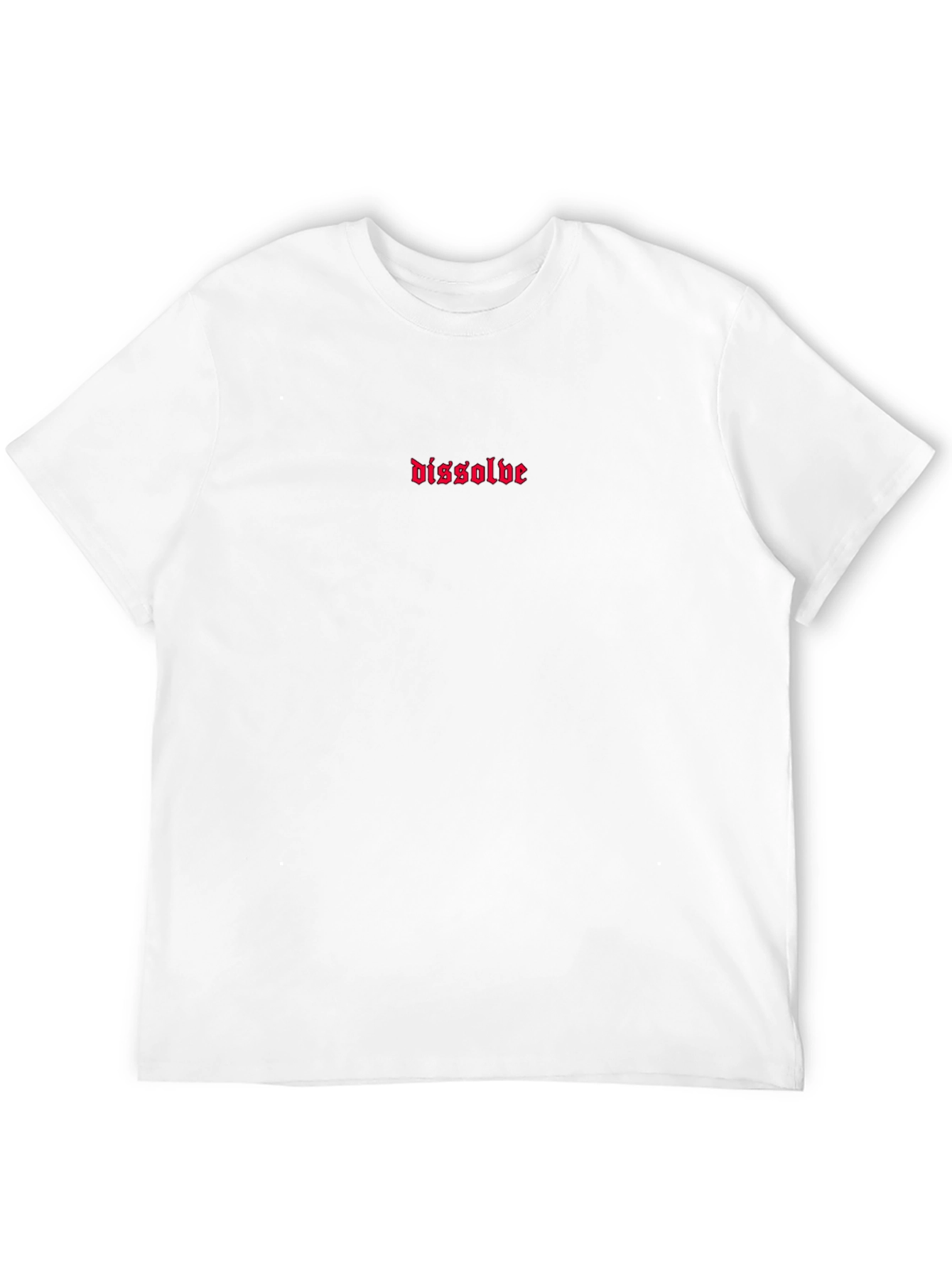 Dissolve Graphic Tee - Gothic Font Black Shirt