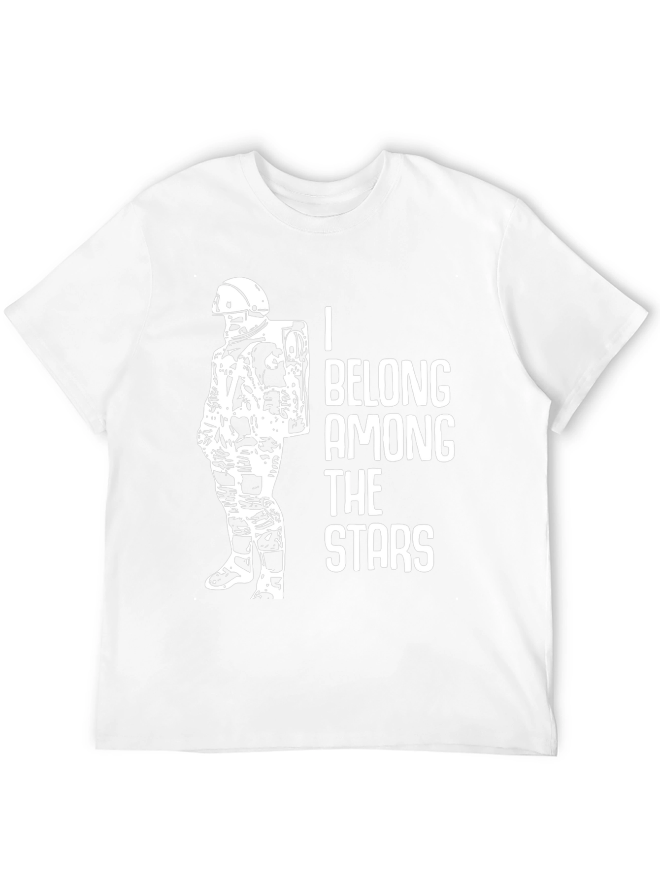 Astronaut Graphic Black T-Shirt - Belong Among The Stars