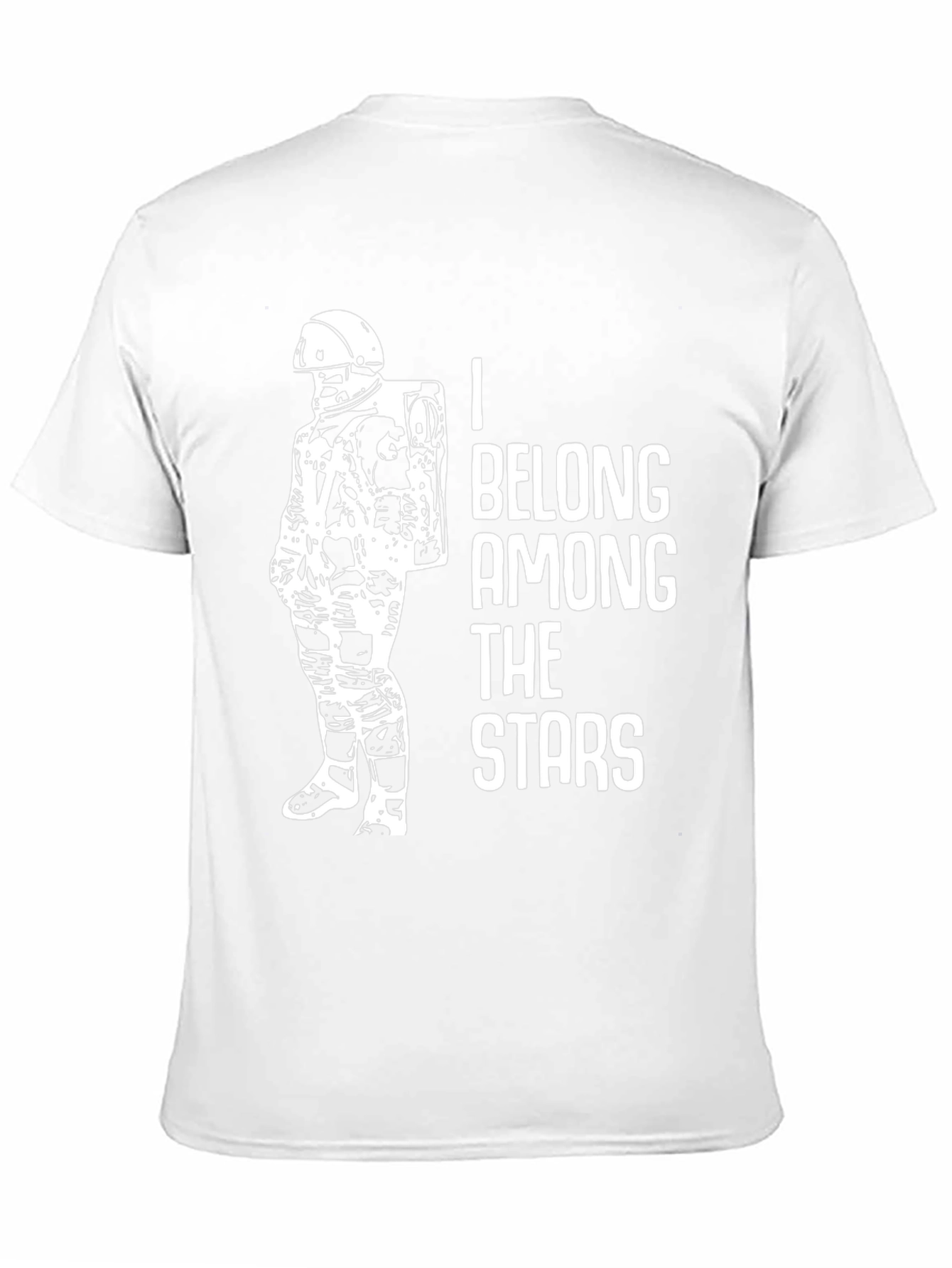 Astronaut Graphic Black T-Shirt - Belong Among The Stars
