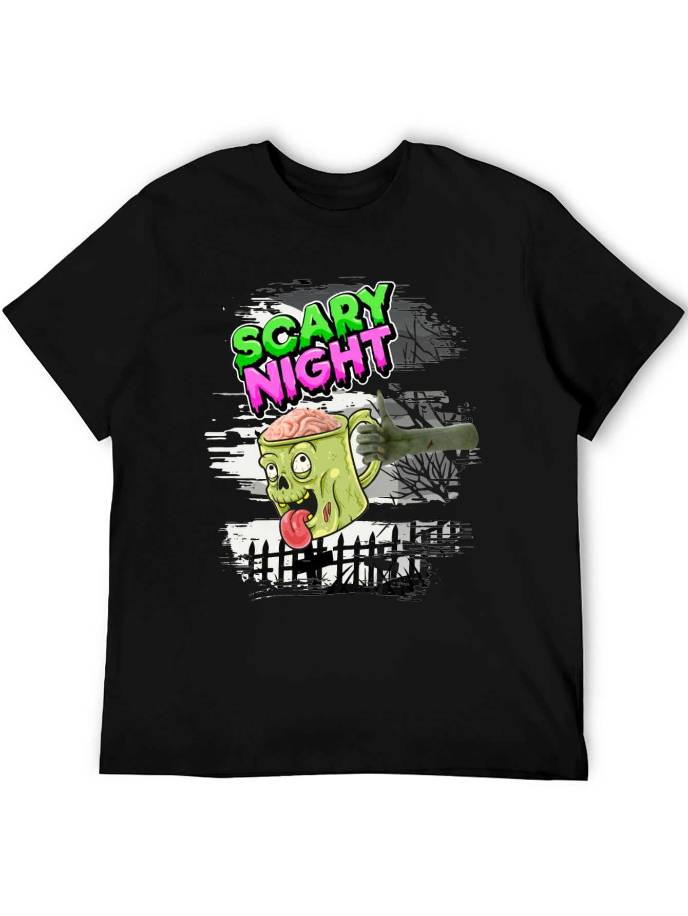 Scary Night Zombie Halloween T-Shirt