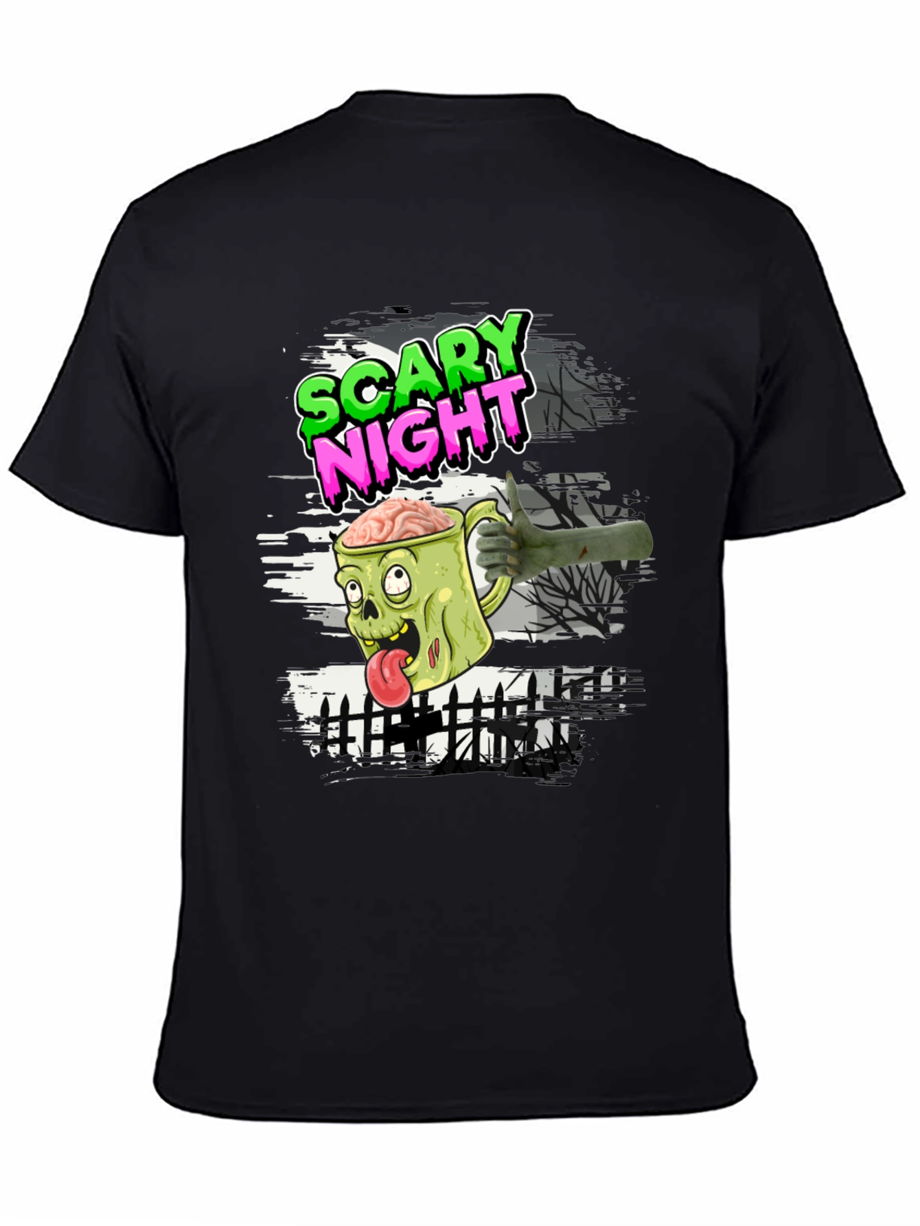 Scary Night Zombie Halloween T-Shirt
