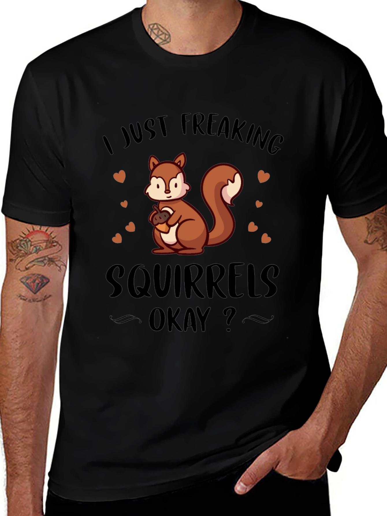 Squirrels Graphic T-Shirt Animal Lover Tee
