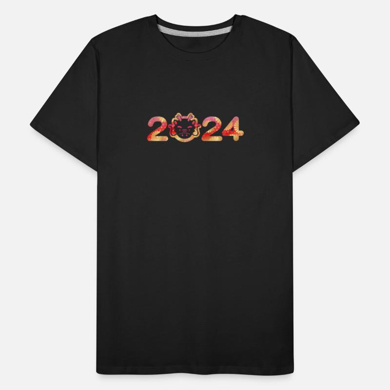 2024 chinese new year lettering year of the dragon