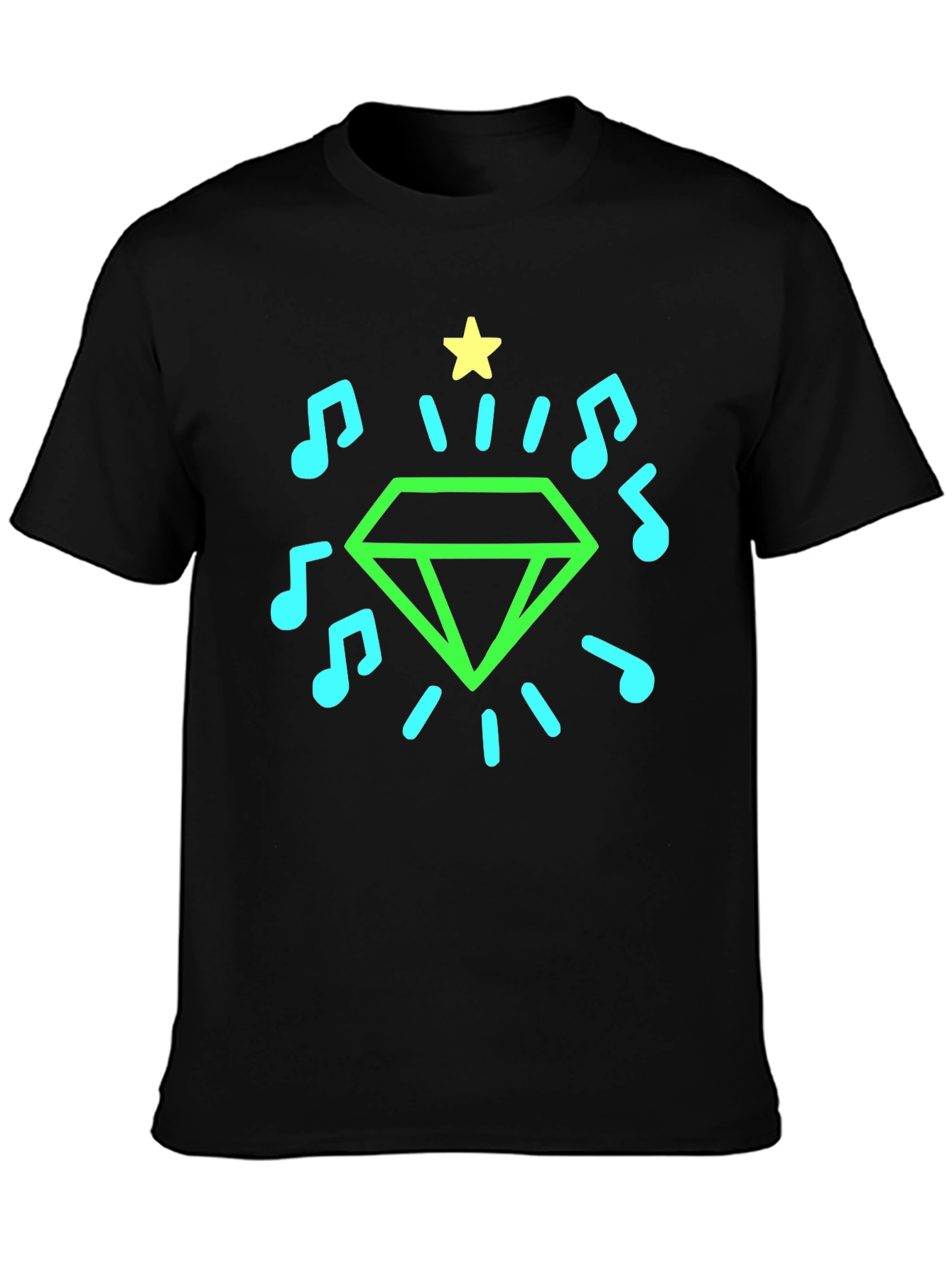 Neon Diamond Music Tee