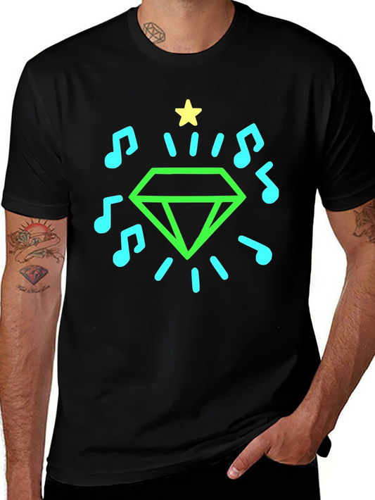 Neon Diamond Music Tee
