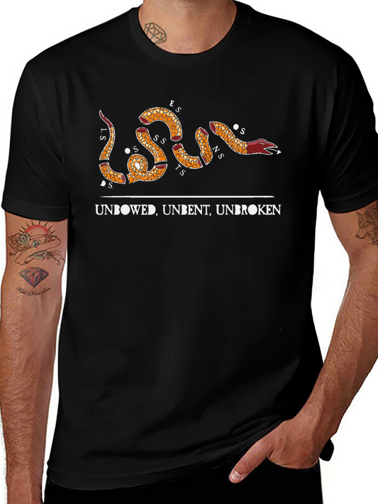 Unbowed Unbent Unbroken Snake Graphic Tee