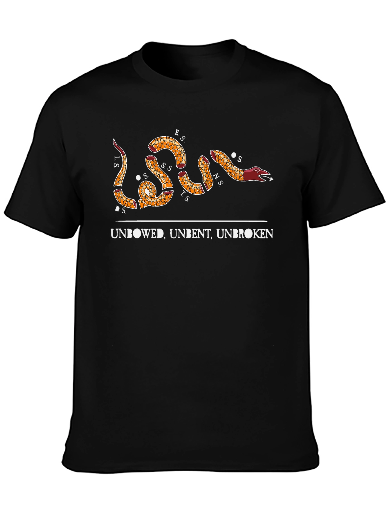 Unbowed Unbent Unbroken Snake Graphic Tee