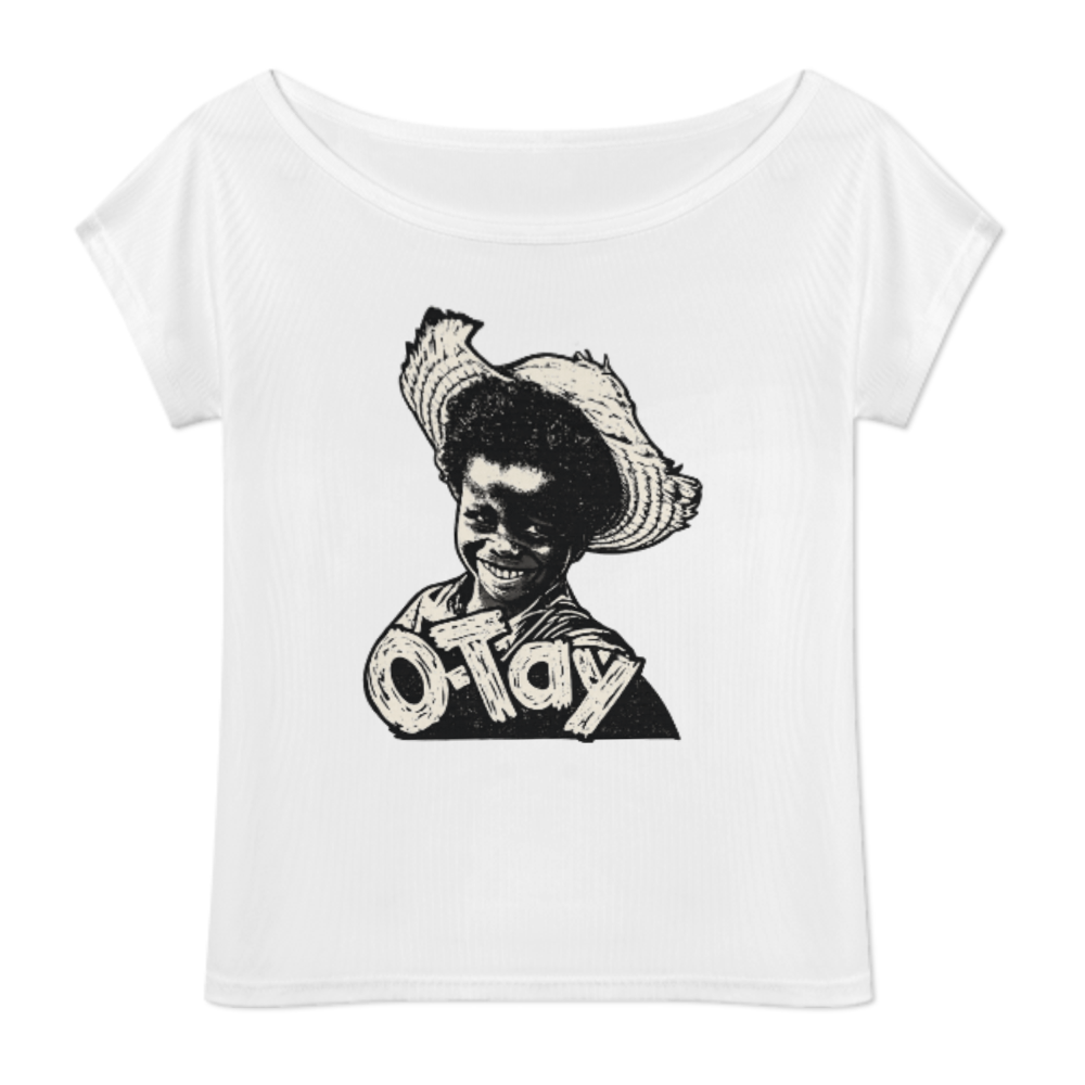Retro O-Tay Graphic Tee – Vintage Cartoon Inspired Shirt with Classic Distressed Artwork(z415)