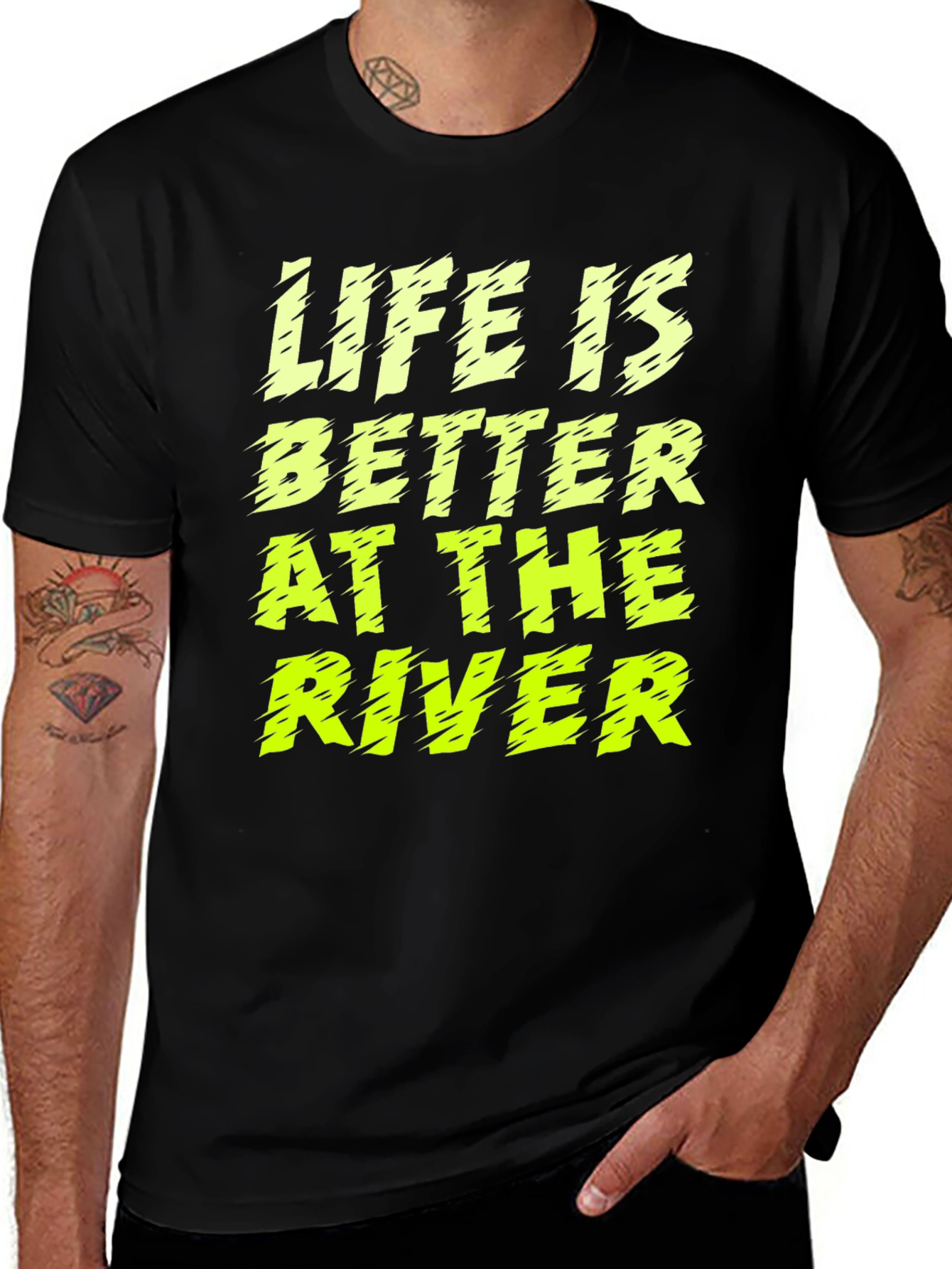 Life Is Better At The River Graphic T-Shirt
