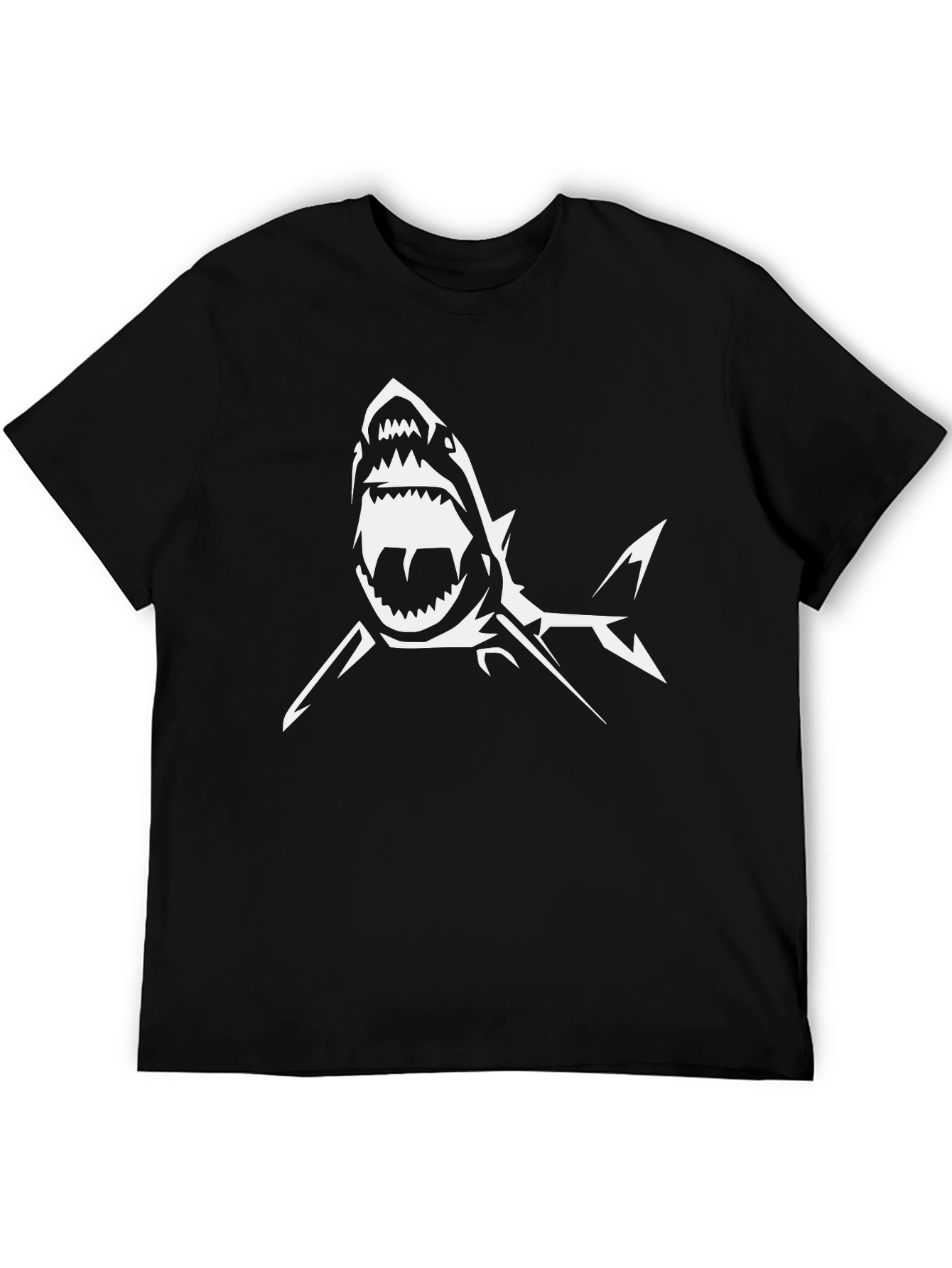 Shark Graphic Black T-Shirt