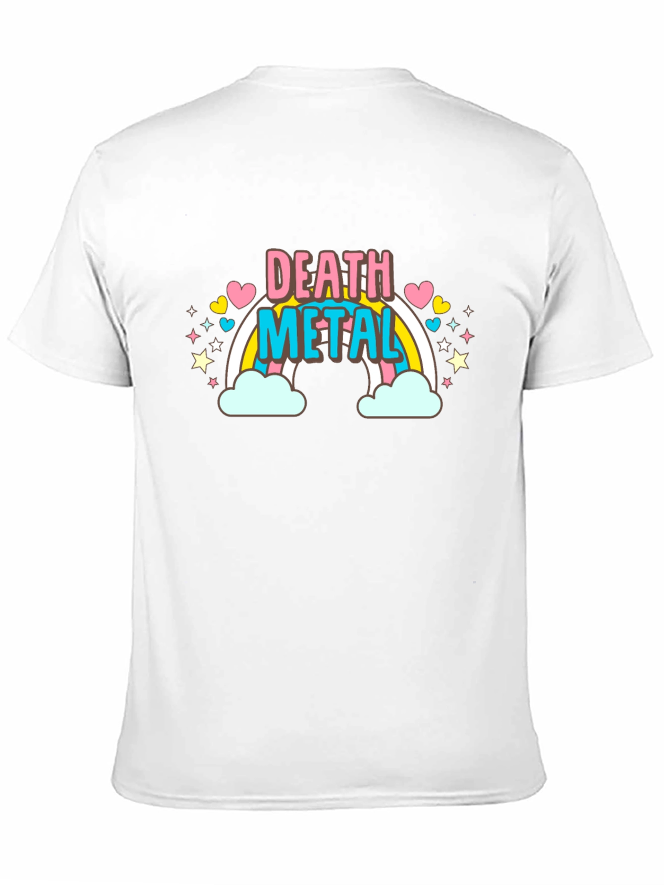 Death Metal Rainbow T-Shirt - Black Cotton Tee