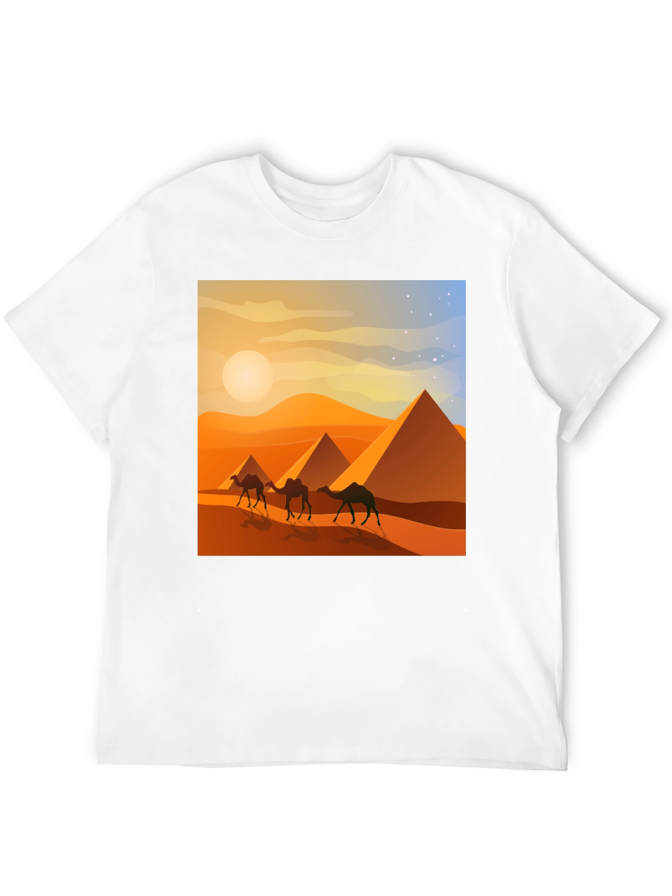 Egyptian Pyramids Camel T-Shirt