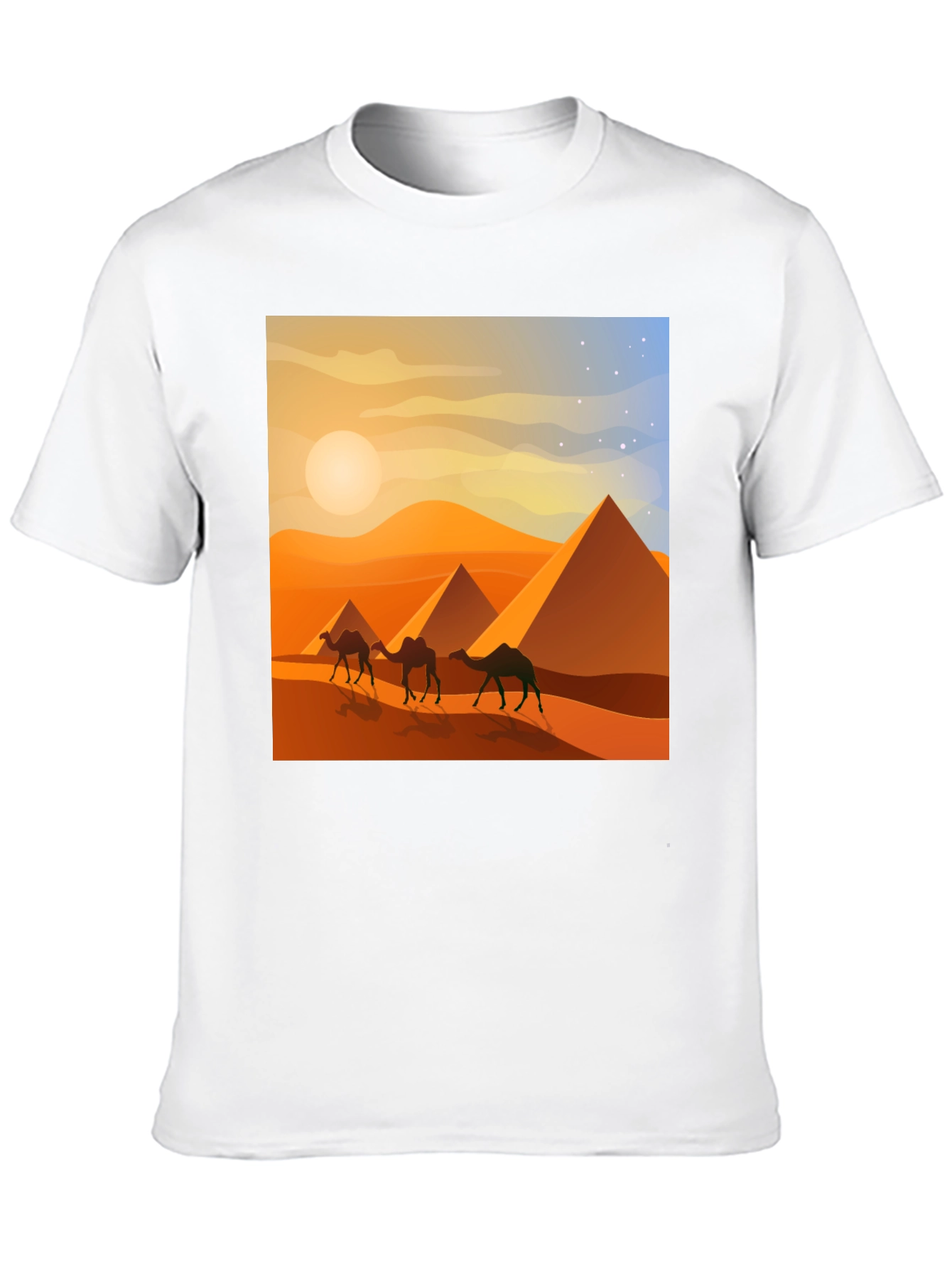 Egyptian Pyramids Camel T-Shirt