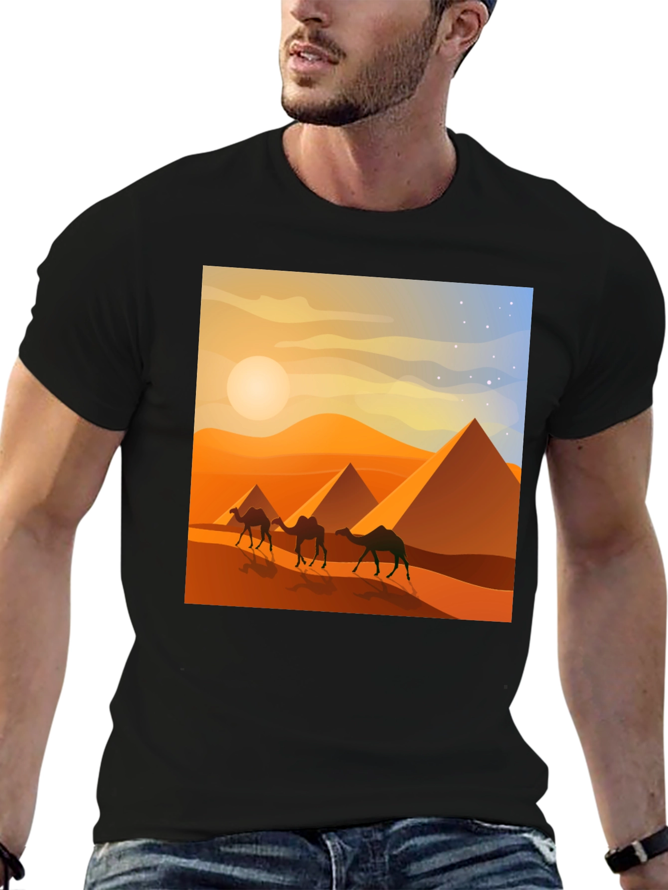 Egyptian Pyramids Camel T-Shirt