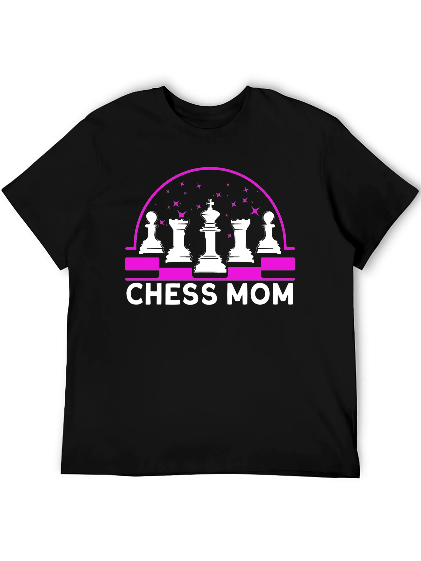 Chess Mom Graphic T-Shirt - Black