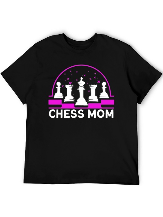 Chess Mom Graphic T-Shirt - Black