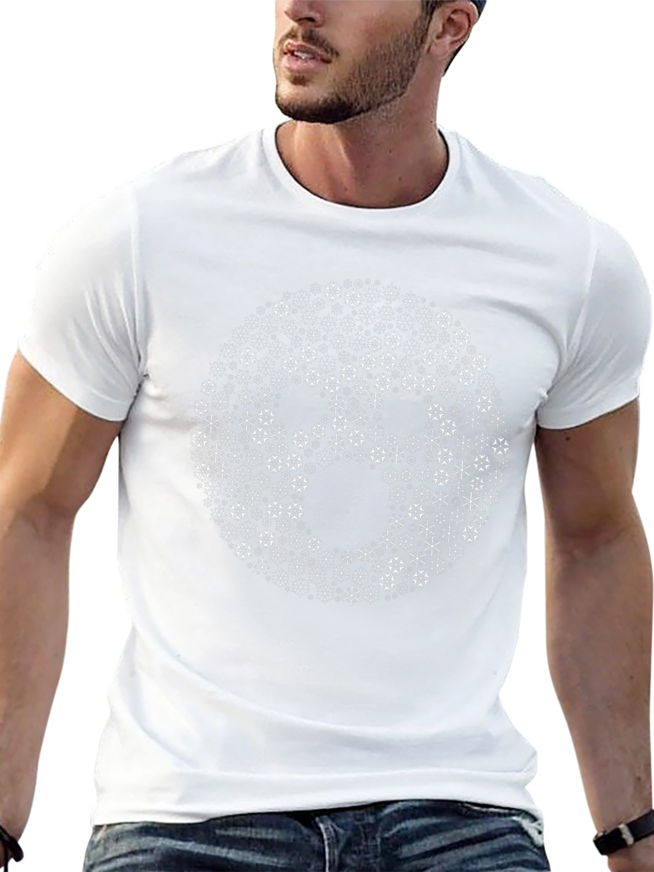 Abstract Face Graphic Tee