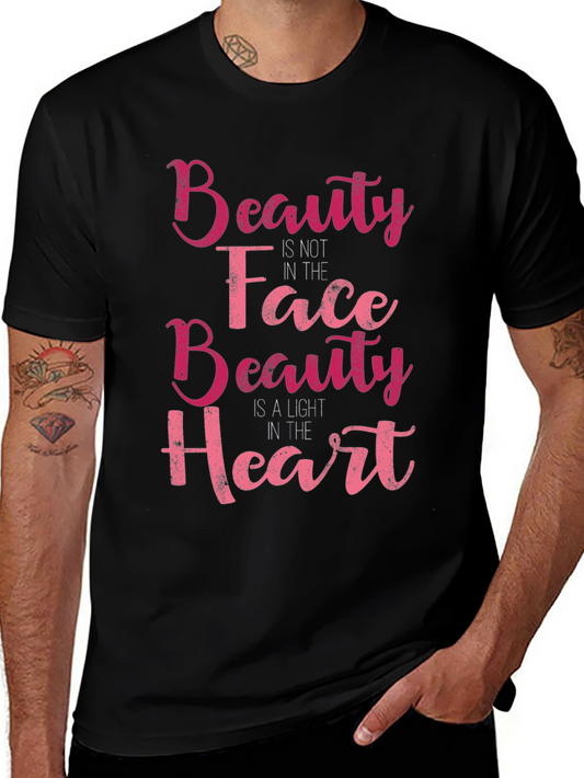 Beauty in Heart Graphic Tee - Stylish & Inspirational