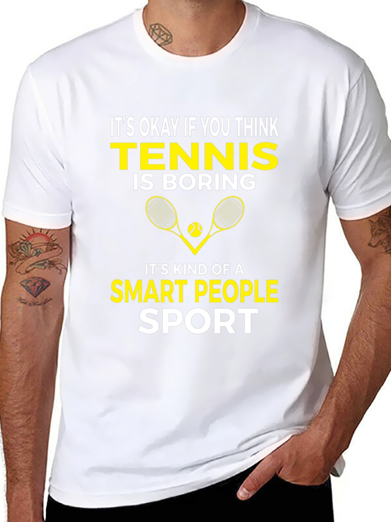 Tennis Smart People Sport Graphic T-Shirt