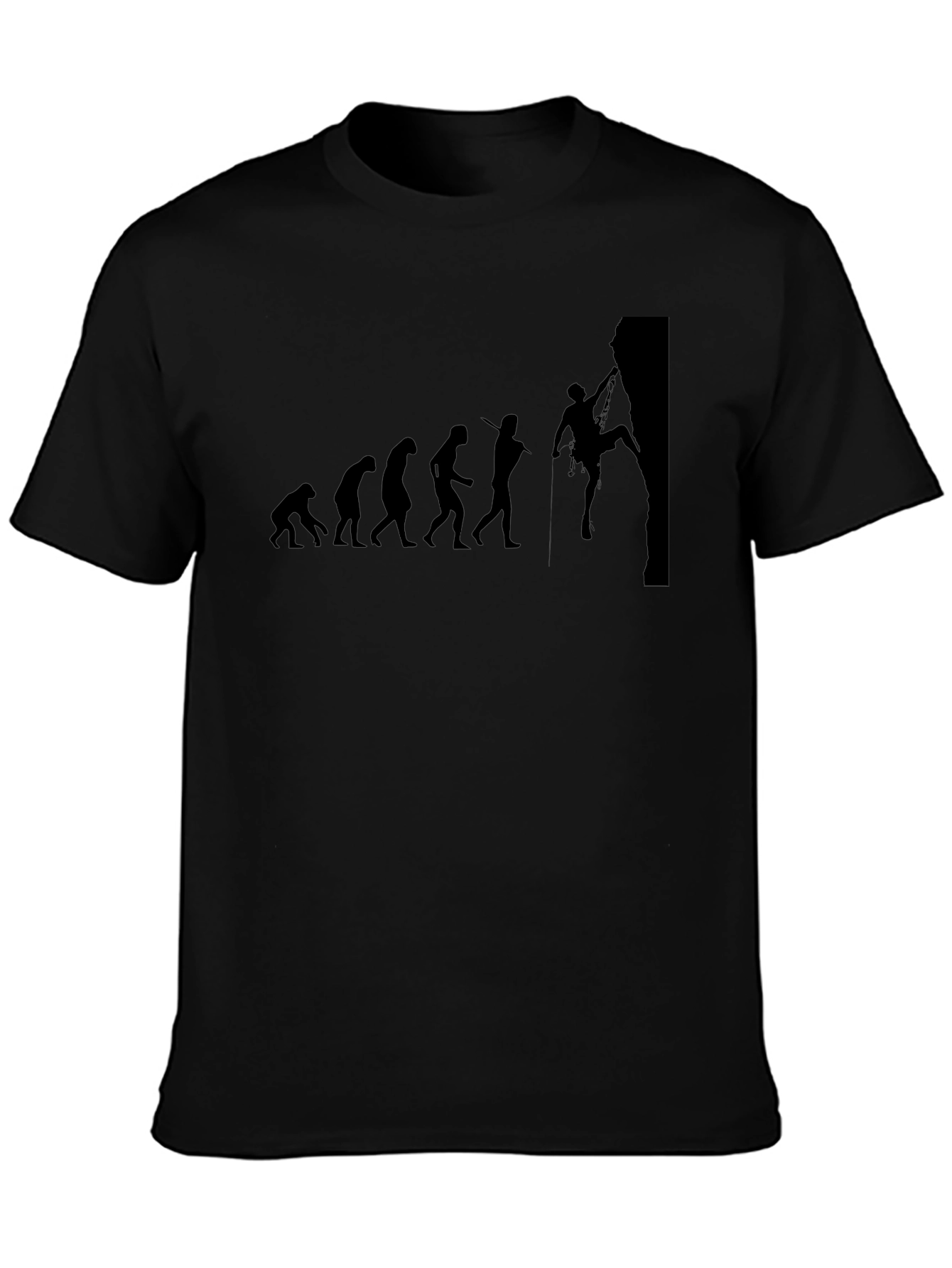 Evolution of Climbing Graphic Tee - Black