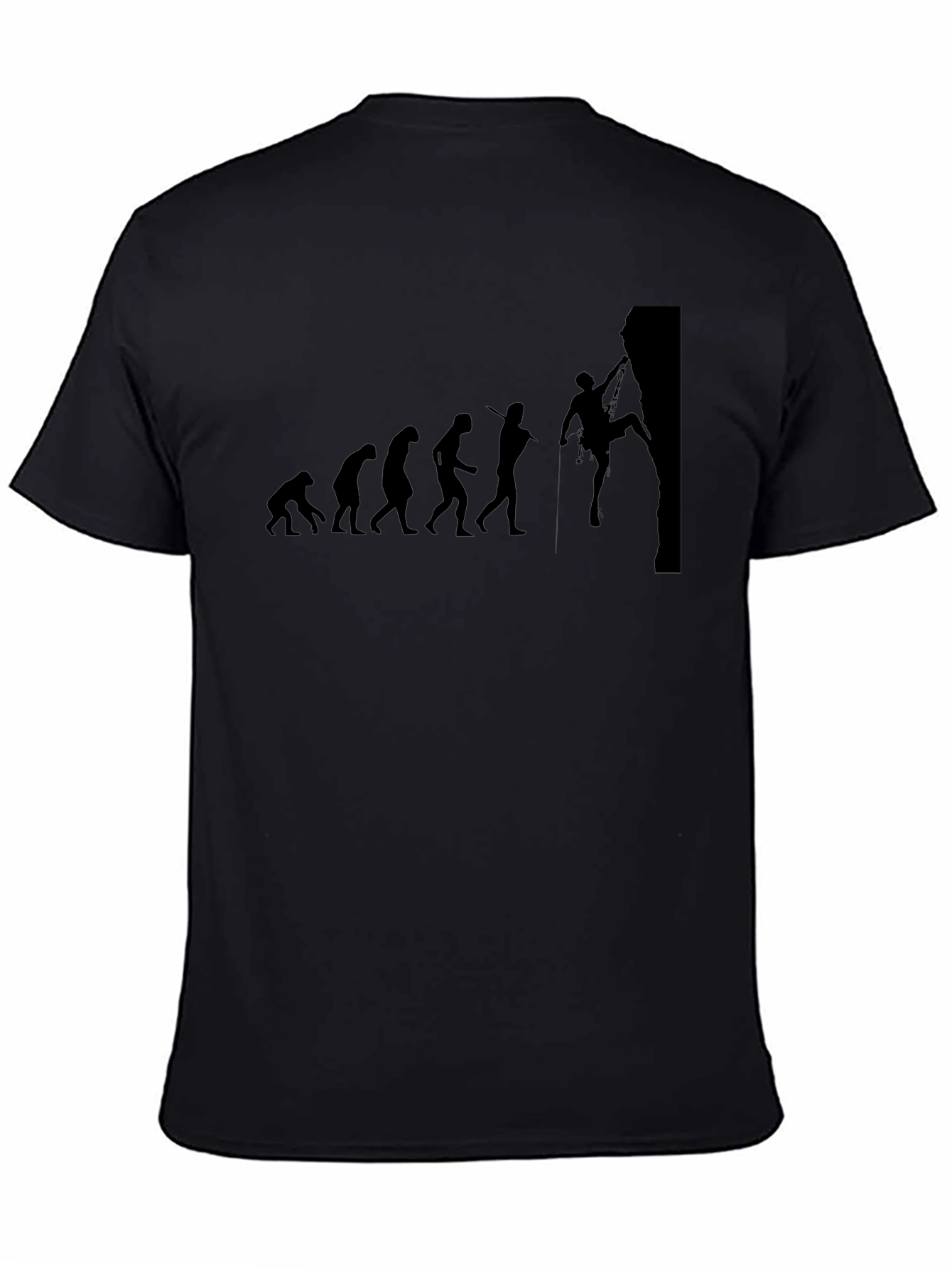 Evolution of Climbing Graphic Tee - Black