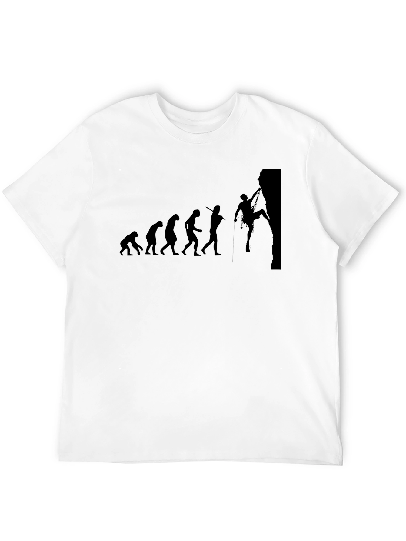 Evolution of Climbing Graphic Tee - Black