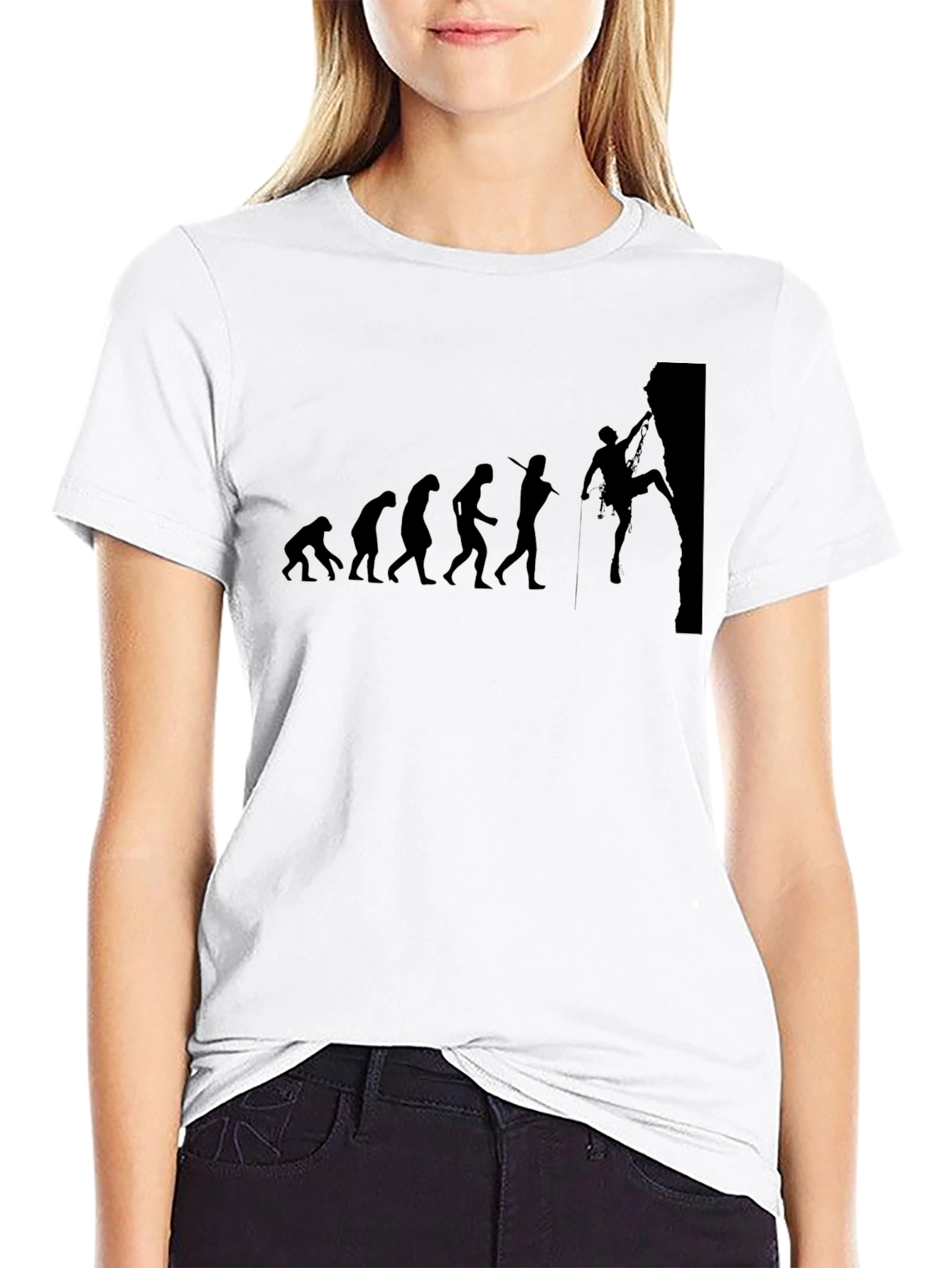 Evolution of Climbing Graphic Tee - Black