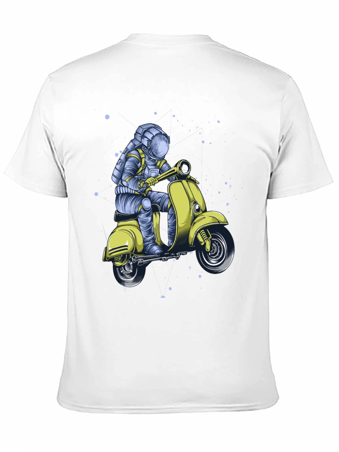 Astronaut on Scooter Graphic Tee - Black