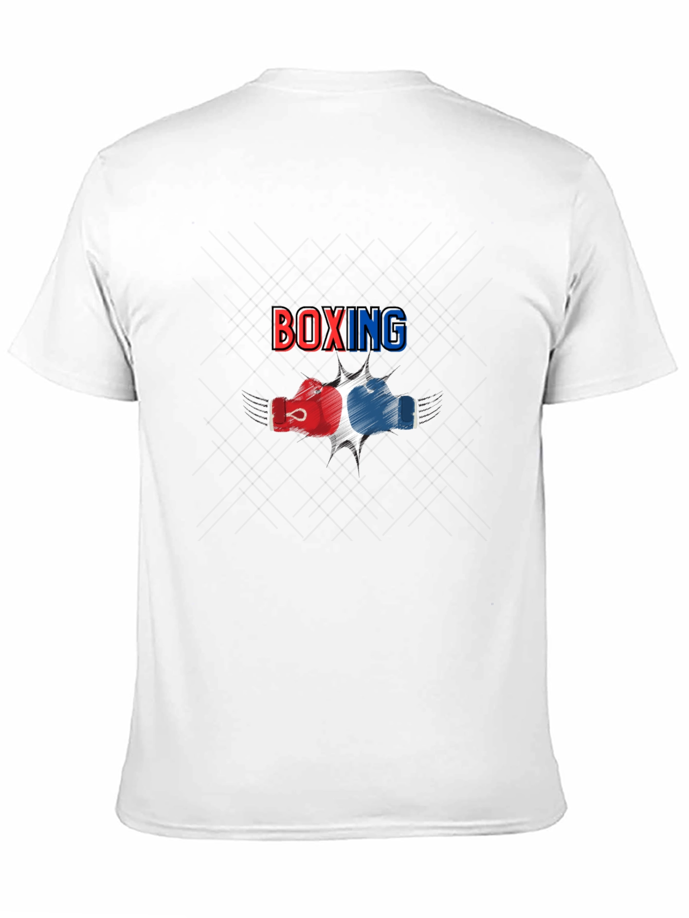 Boxing Graphic Print Black T-Shirt