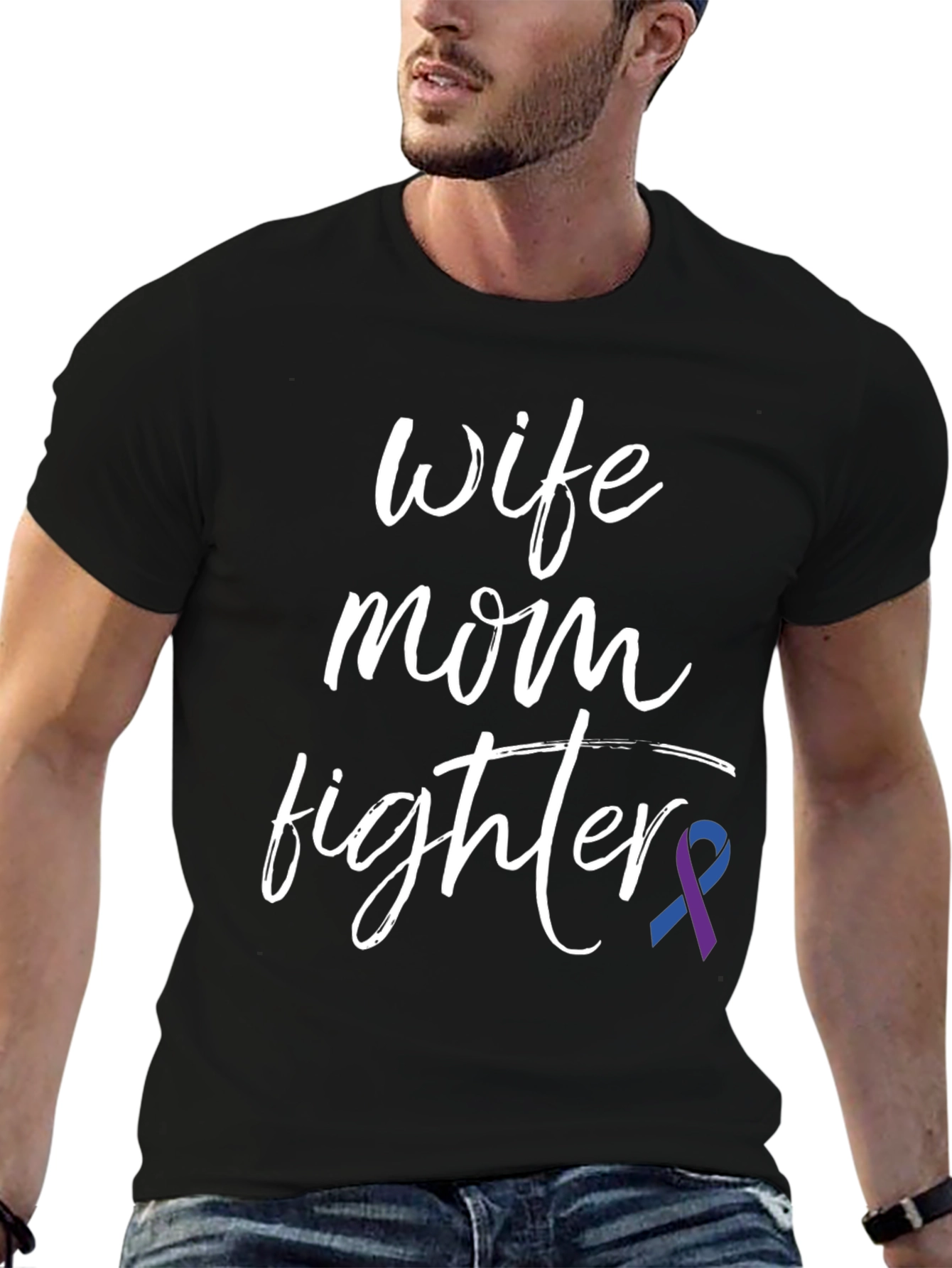 Wife Mom Fighter T-Shirt: Melanoma Awareness